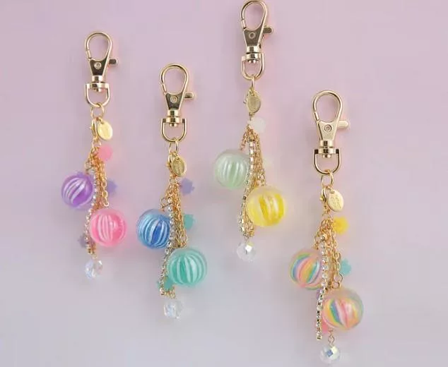 nanaco plus｜日本直送．糖果球鑰匙圈吊飾 日系夢幻 閃耀甜美風