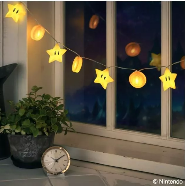 日本代購｜瑪利歐 無敵星星裝飾燈泡串