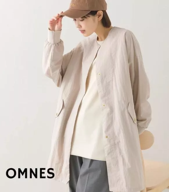 日本代購｜OMNES 風衣外套 防潑水外套 長版外套 顯瘦寬鬆外套 春秋必備
