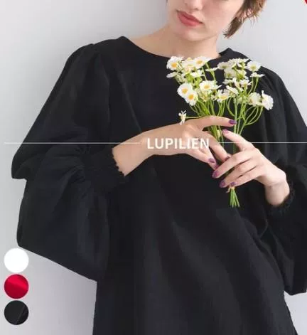 日本代購｜Lupilien 日系澎袖棉麻上衣 氣質抓皺袖口 森林系女孩