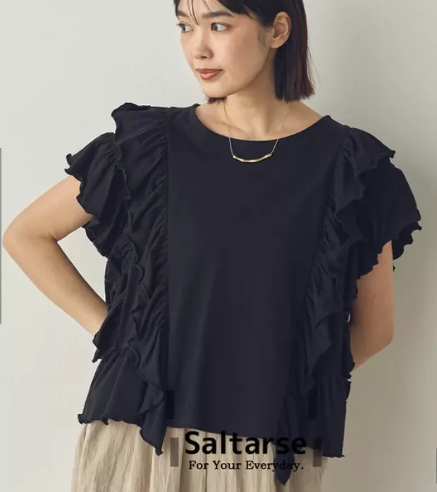 日本代購｜Saltarse 荷葉邊設計無袖上衣