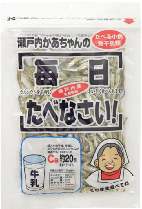日本代購｜岡部瀨戶內小魚干 即食小魚乾 日本原裝 日常鈣質點心 50g