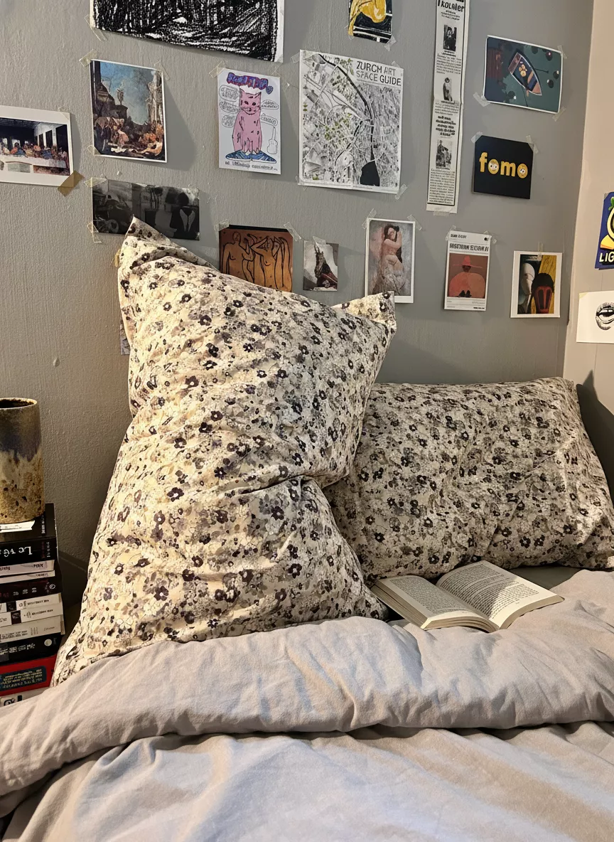 日式墨雅枕頭套-2入