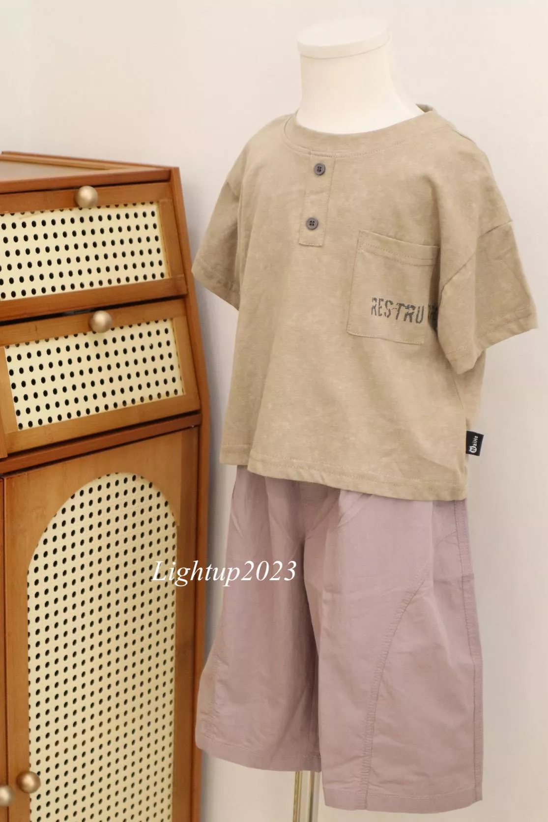 芋頭紫薄透直筒褲