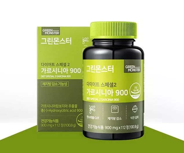 [GREEN MONSTER]韓國熱銷  藤黃果酵素錠900mg 112錠(八週份)