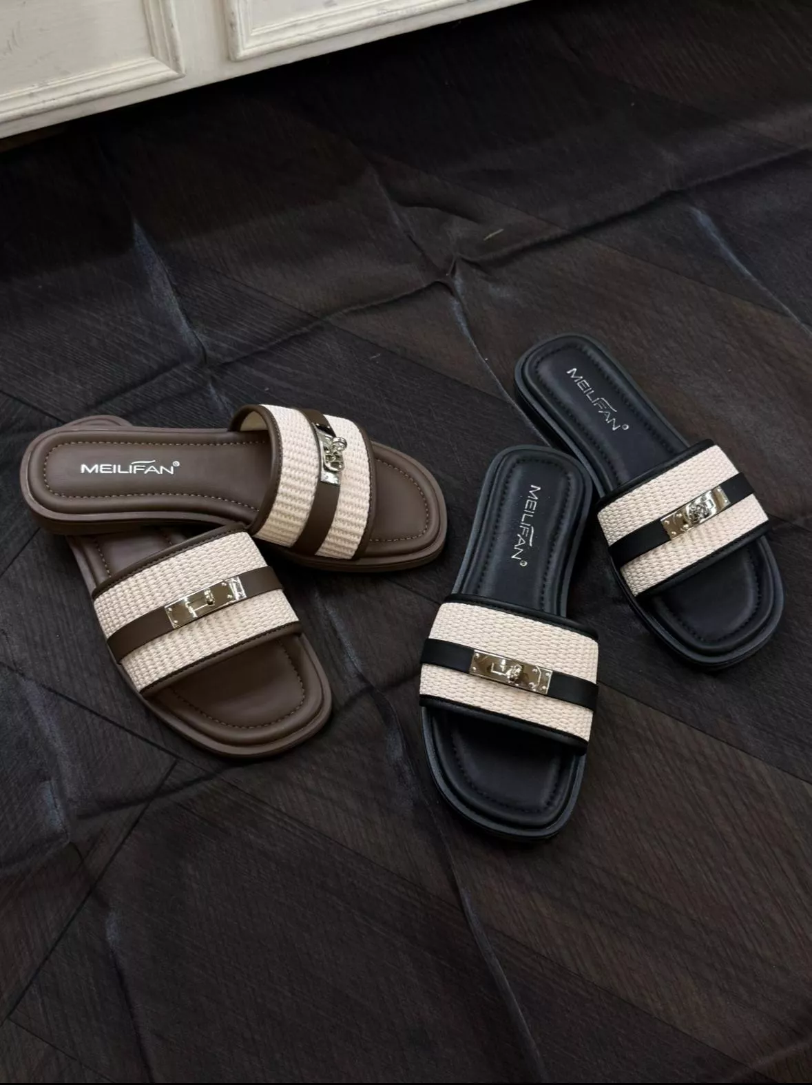 海島咖啡廳 平底拖鞋