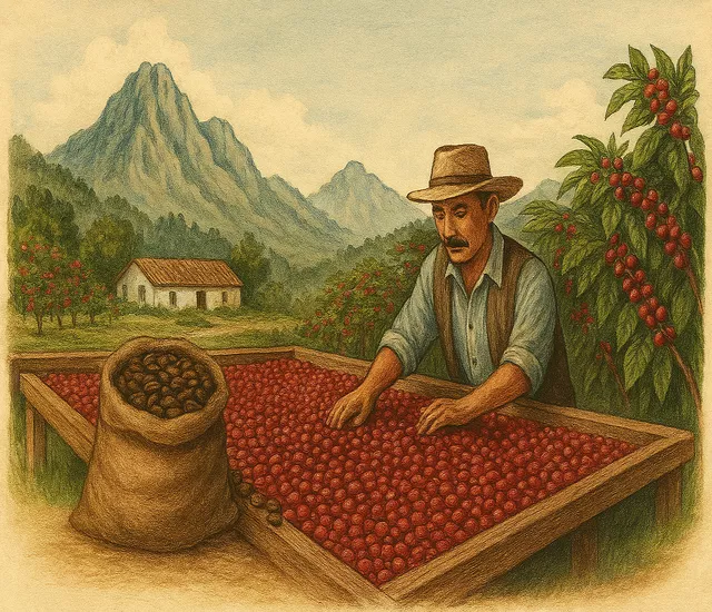 希雅莊園 Xilate Farm 馬拉卡杜拉 拉斯米納斯寶礦山脈 日曬