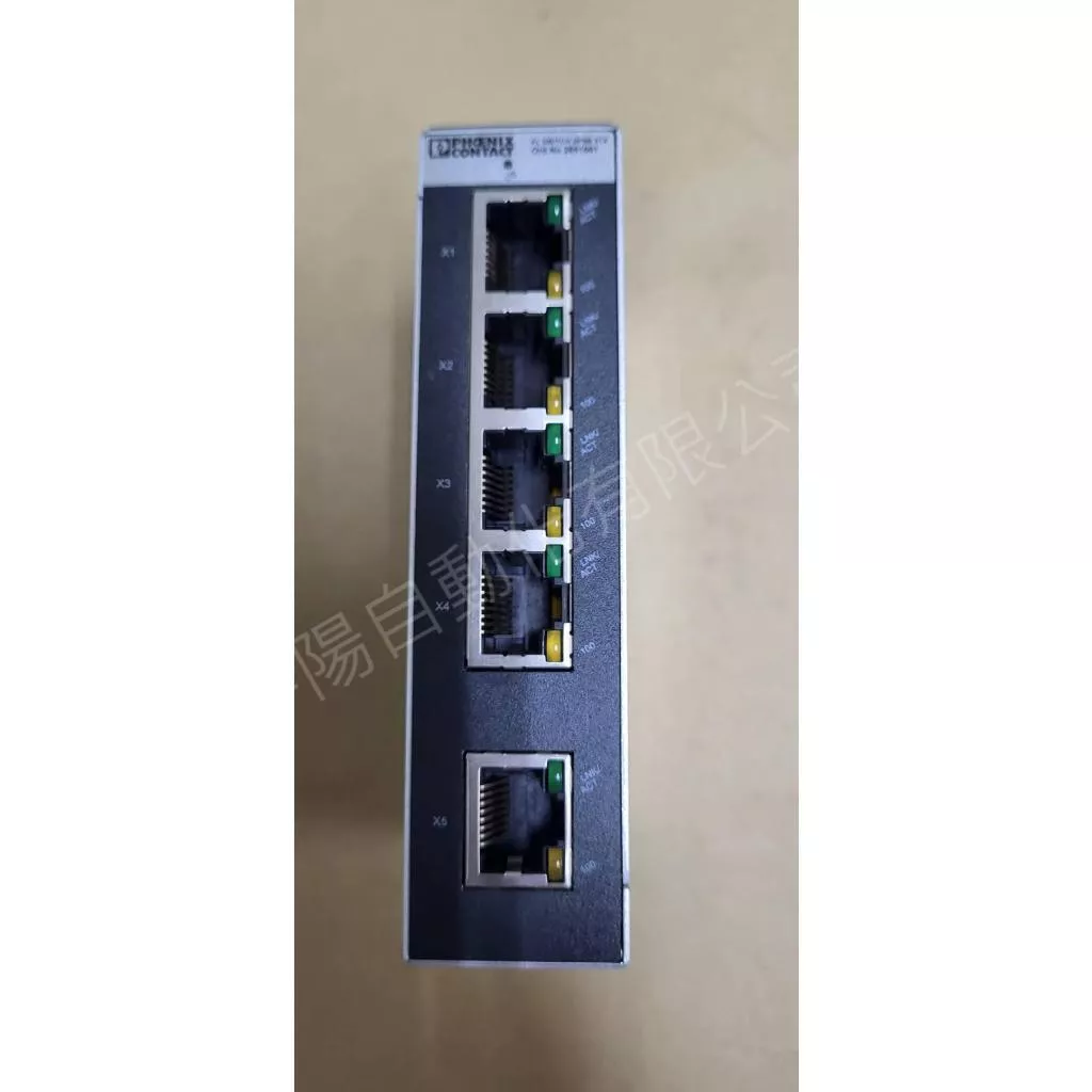 (外觀極新)PHOENIX Contact菲尼克斯 FL SWITCH SFNB 5TX 乙太網路交換器