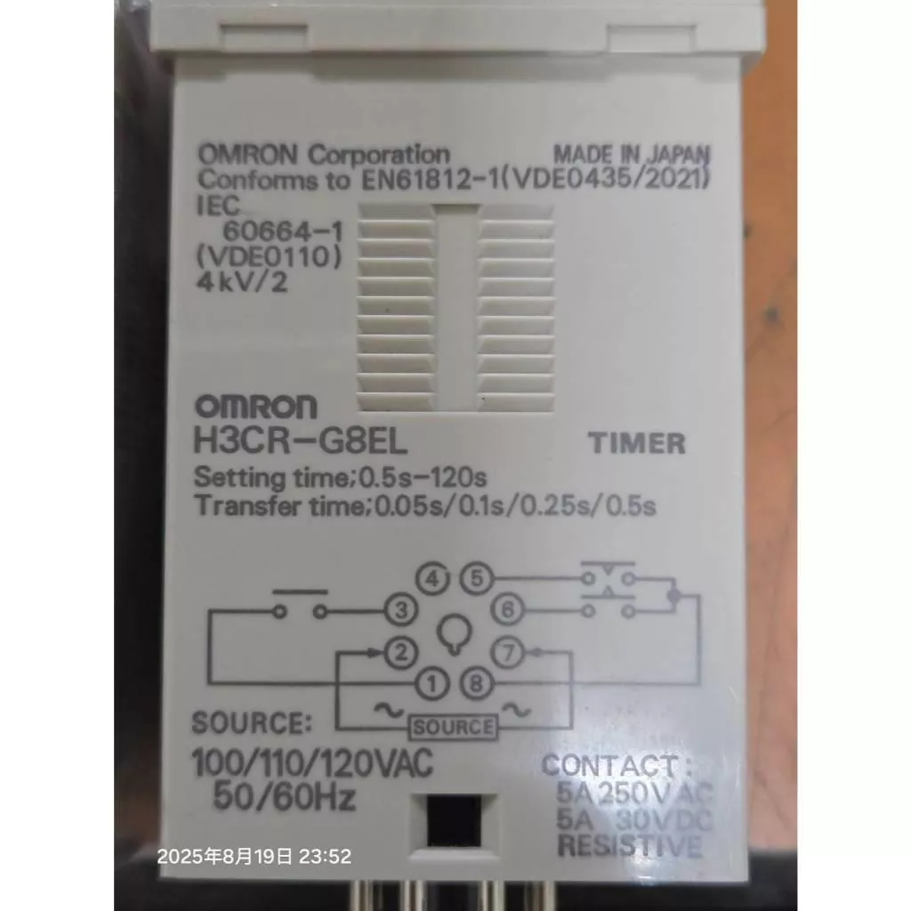 (已測試)OMRON歐姆龍 星型三角計時器 H3CR-G8L H3CR-G8EL H3CR-G8EL-31 AC110V
