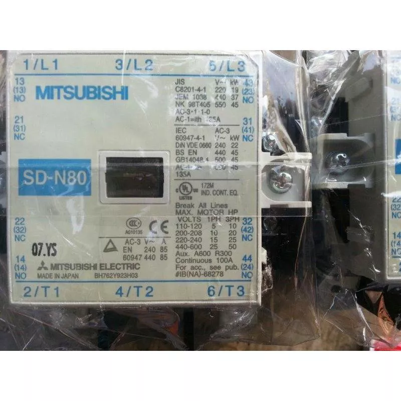 日本三菱MITSUBISHI DC直流電磁接觸器 SD-N65 SD-N80 SD-N95 SD-N125線圈DC24V
