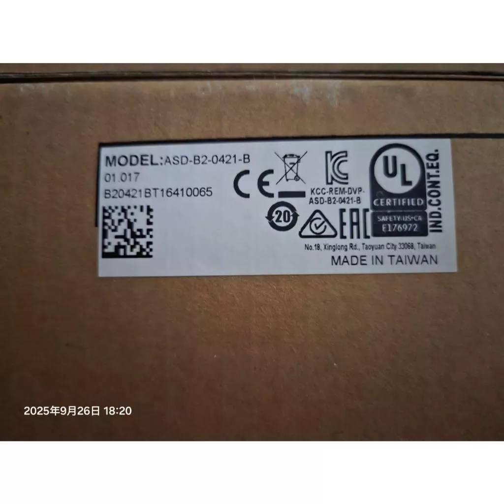 (新品)台達伺服驅動器 伺服馬達 ASD-B2-0421-B ECMA-C20604PS ECMA-C20604FS