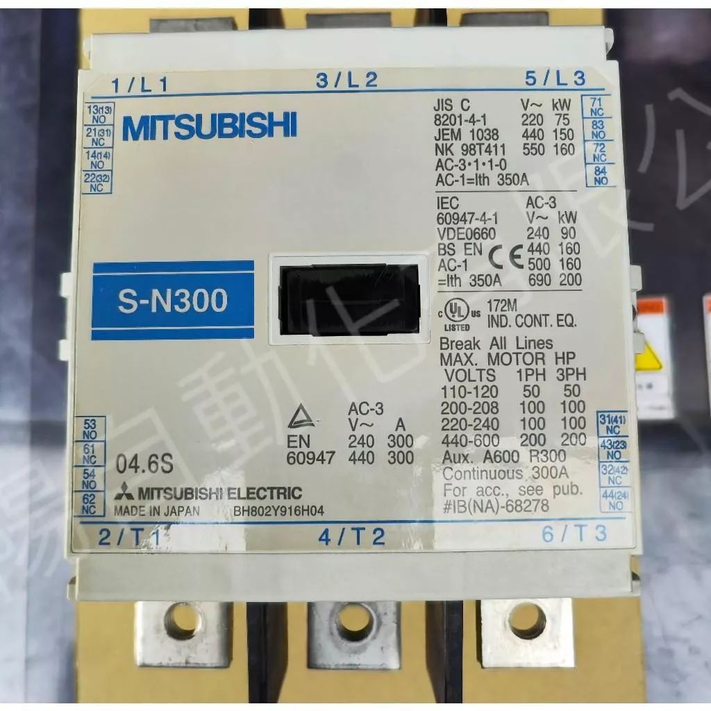 MITSUBISHI三菱MS-N系列 電磁接觸器 S-N300 S-K300 線圈100-127V (已測試)