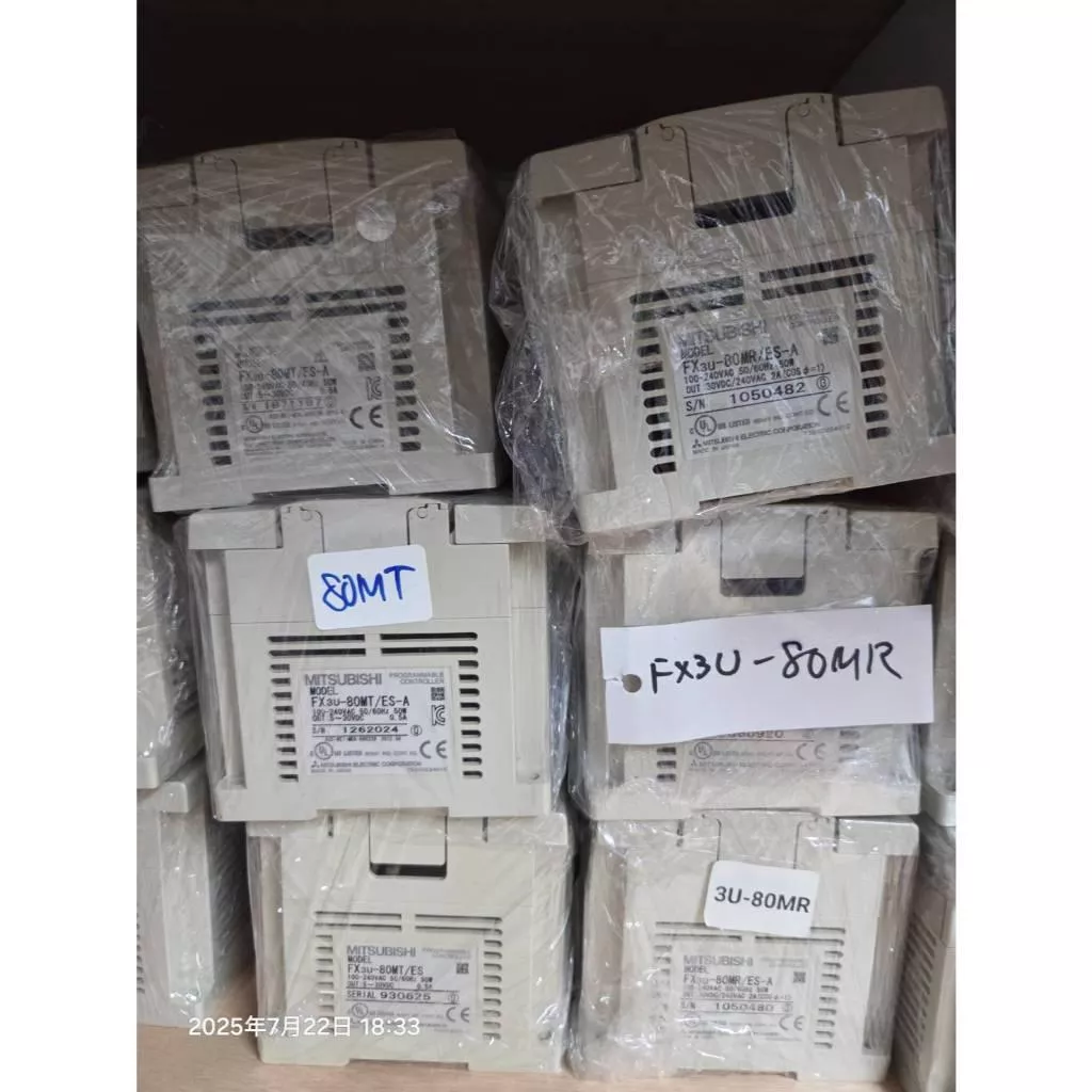 (外觀佳)MITSUBISHI三菱FX系列 FX3U-80MR-ES-A FX3U-80MT-ES-A 可程式控制器