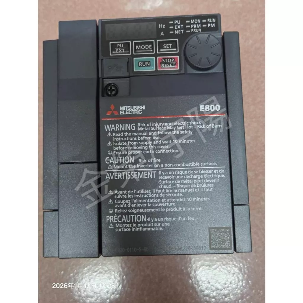 (8成新)日本 MITSUBISHI 三菱變頻器 FR-E820-0110-5-60 三相220V 3馬力 詢價