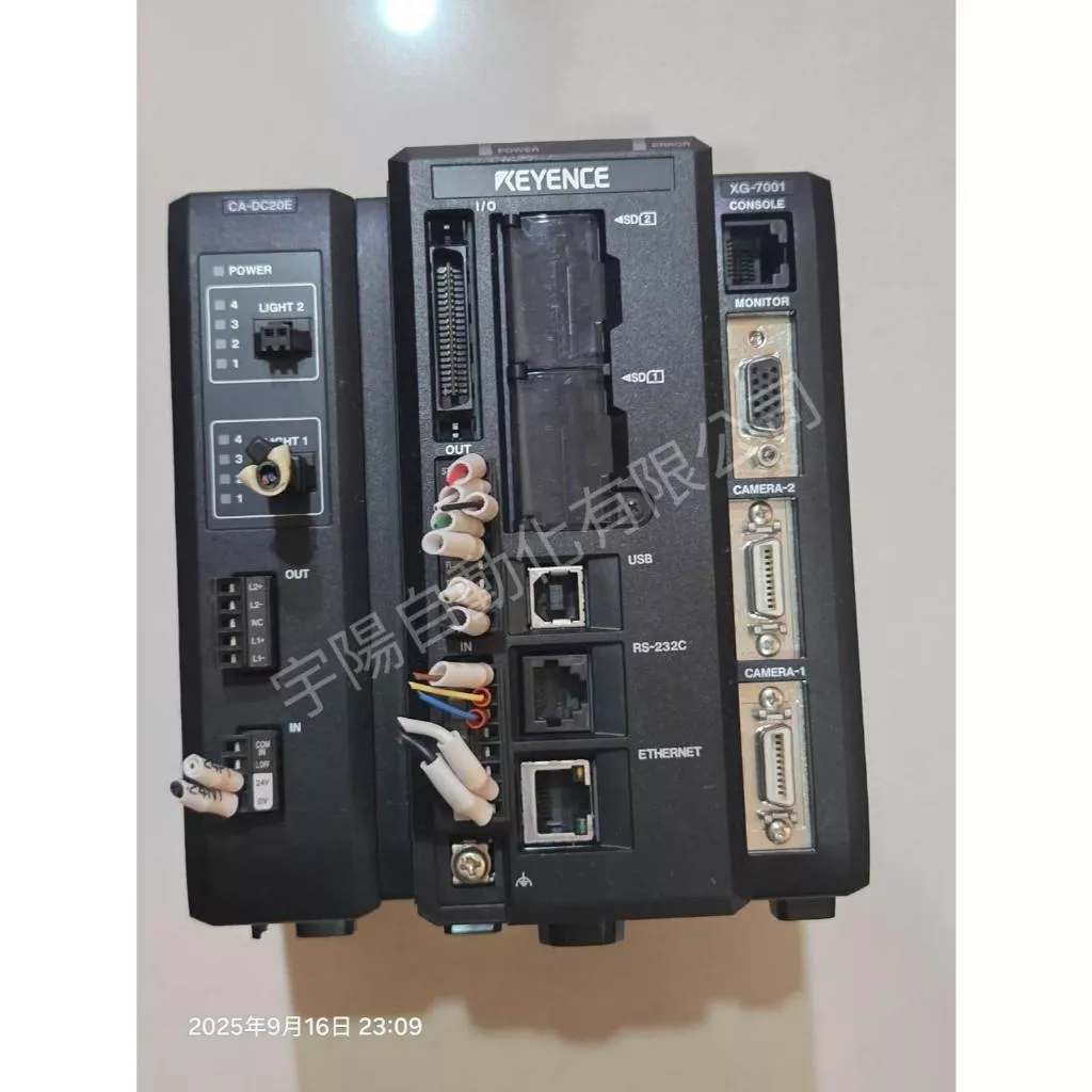 (外觀佳)KEYENCE基恩斯 XG-7001 視覺控制器 CA-DC20E LED照明擴充單元 詢價