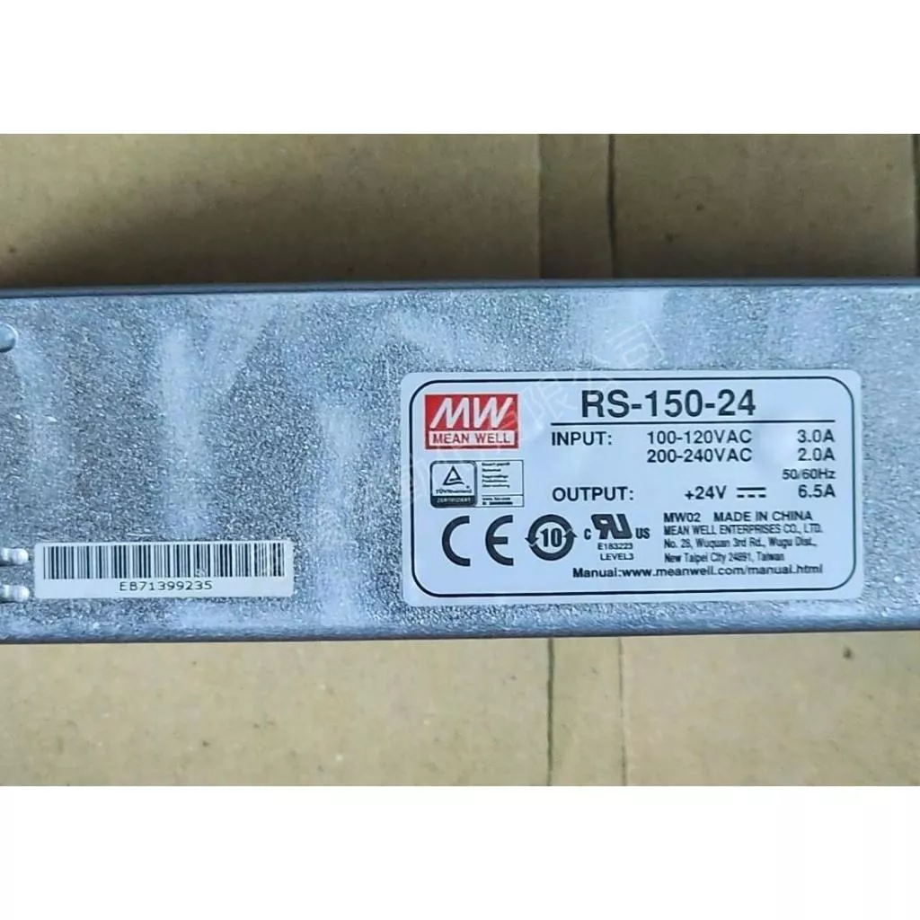 明緯MW RS-150-24 6.5A DC24V電源供應器
