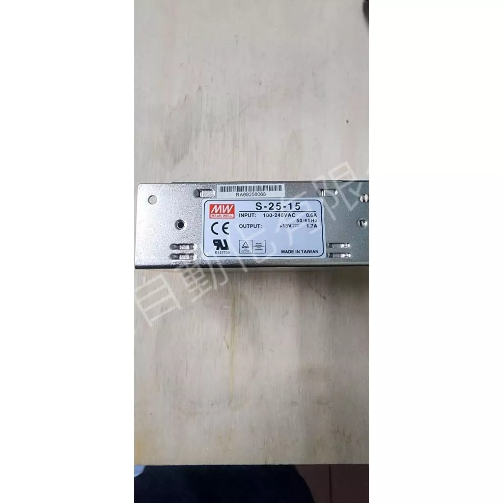 明緯MW S-25-15 1.7A DC15V 1.7A 電源供應器
