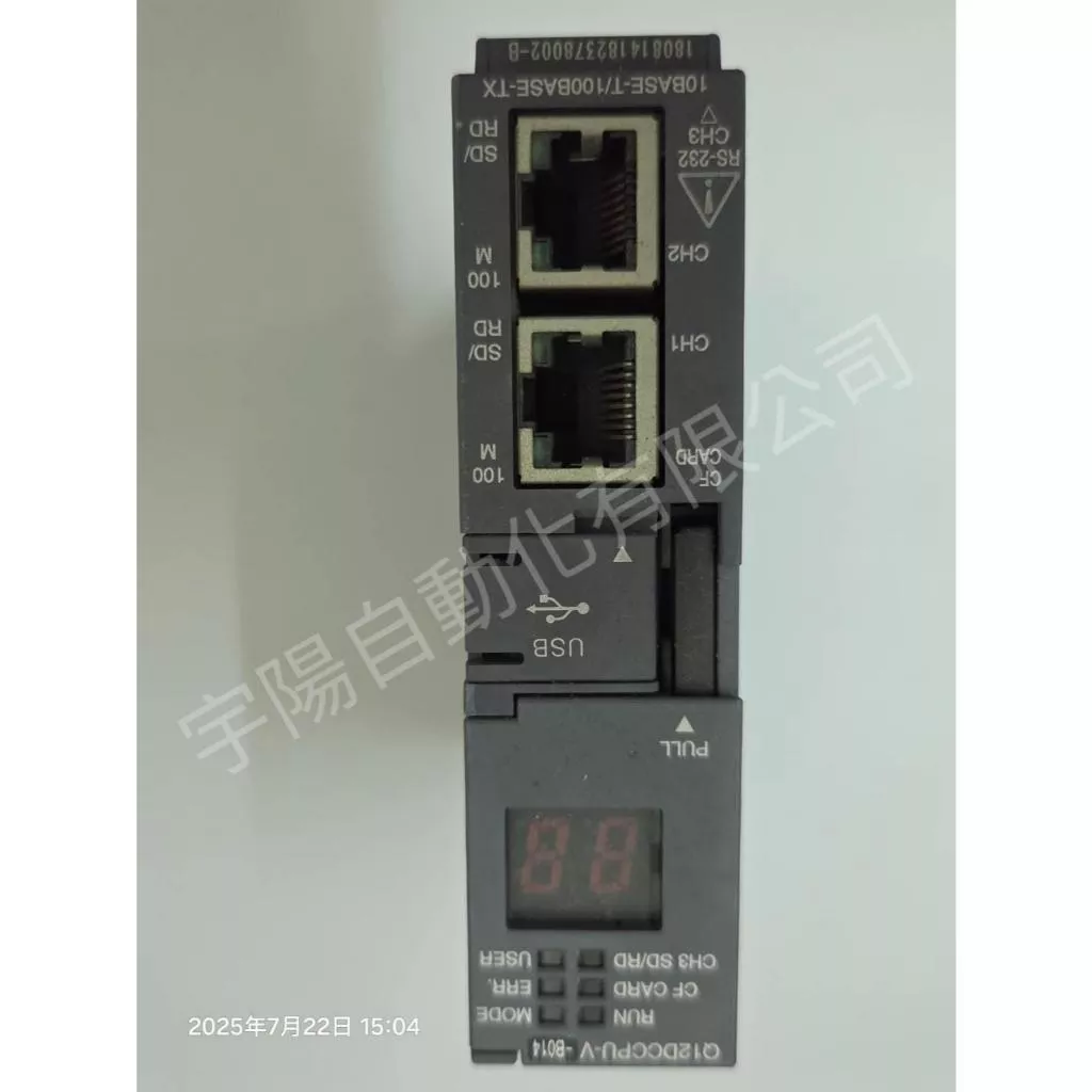 MITSUBISHI三菱Q系列 Q12DCCPU-V CPU模組，C/C++ CPU；128MB程式容量 詢價