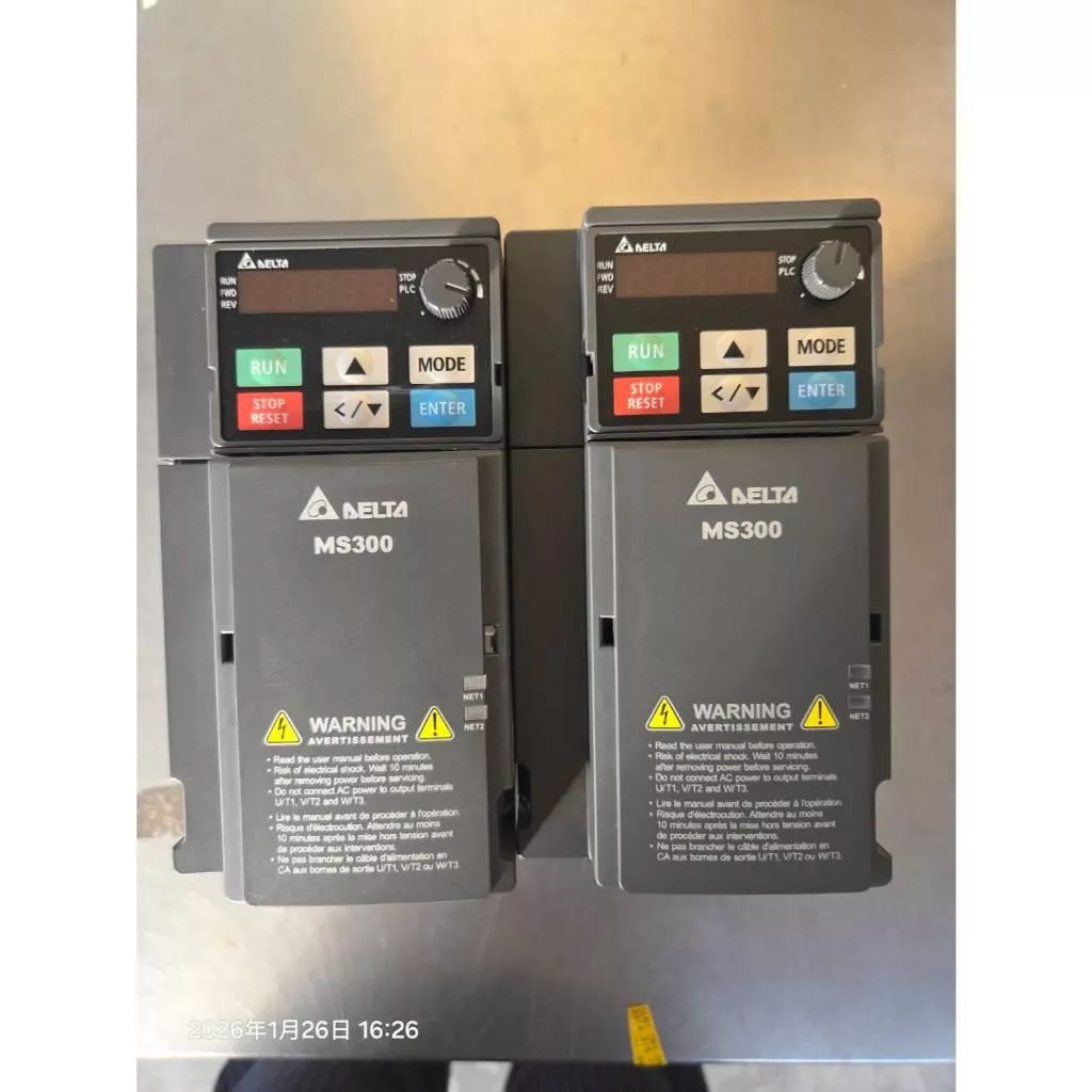 (8成新)DELTA 台達變頻器MS300系列 VFD17AMS23ANSAA 三相220V 5馬力 3.7KW