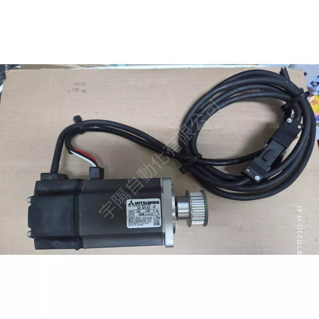 三菱MITSUBISHI伺服馬達 HC-KFE43-K 線材隨機贈 400W