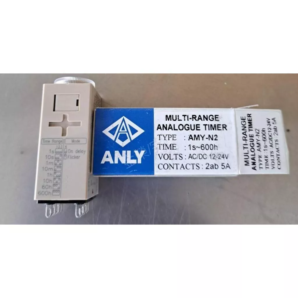 (庫存新品) 安良ANLY AMY-N2 多段限時繼電器 計時器 可調式 AC/DC 12-24V 1s-600h