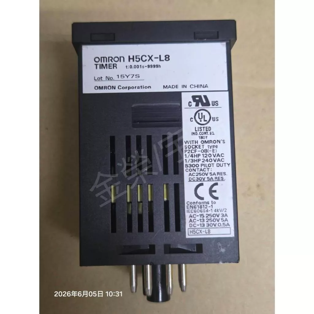 OMRON歐姆龍 數位計時器 H5CX-L8 電源100-240VAC 繼電器輸出