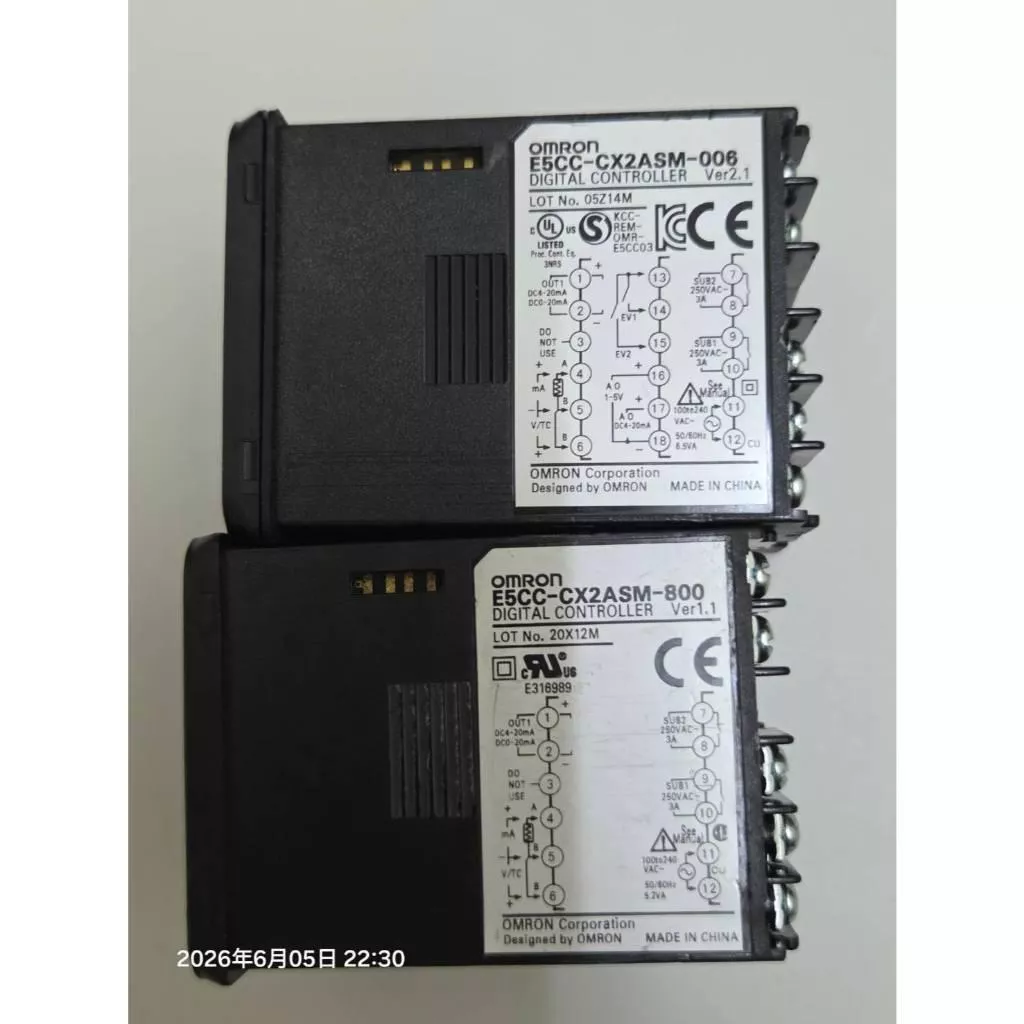 OMRON歐姆龍 溫控器 E5CC-CX2ASM-800 E5CC-CX2ASM-006 100~240VAC 電流輸出