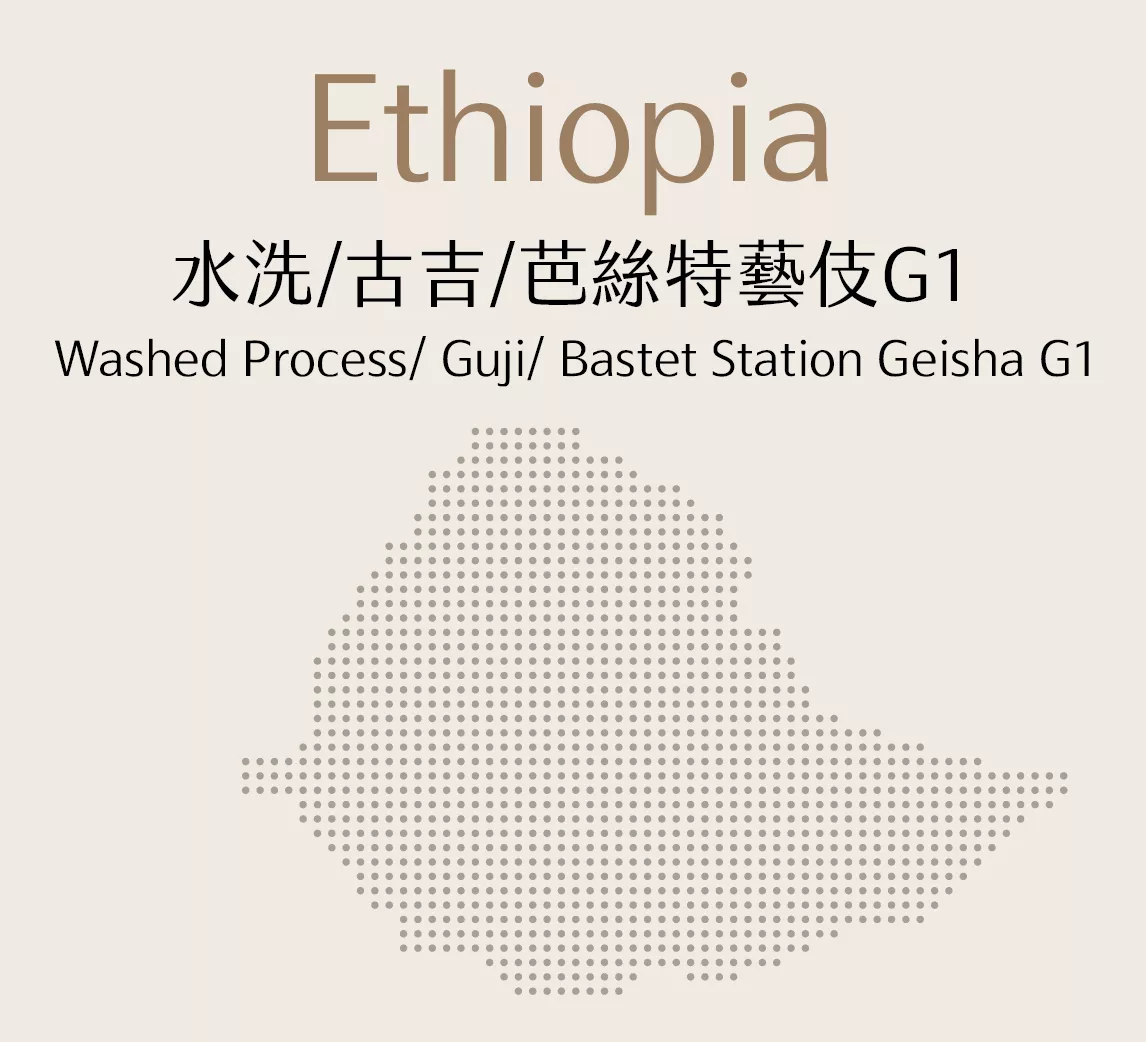 衣索比亞 | 水洗 | 古吉| 芭絲特藝伎G1 | 半磅