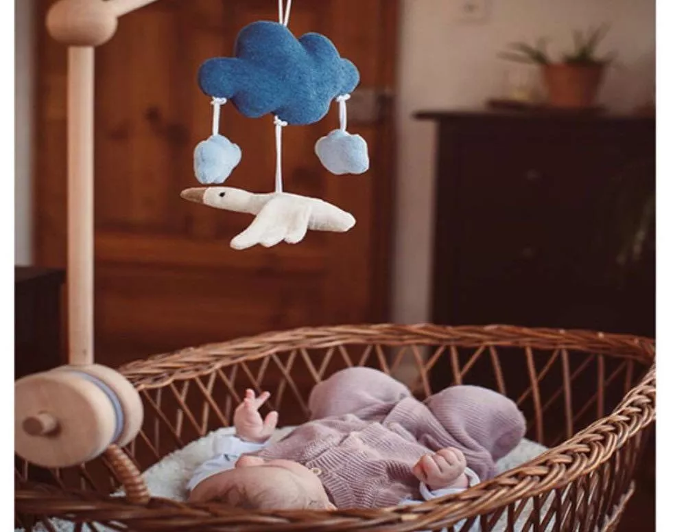 有機鵝嬰兒床吊飾