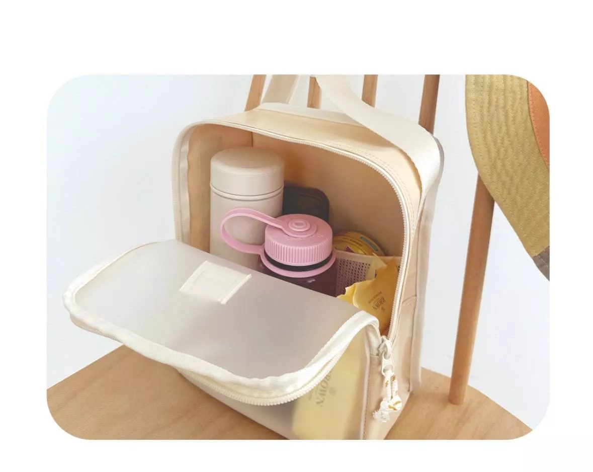 防潑水透明收納袋-背帶款