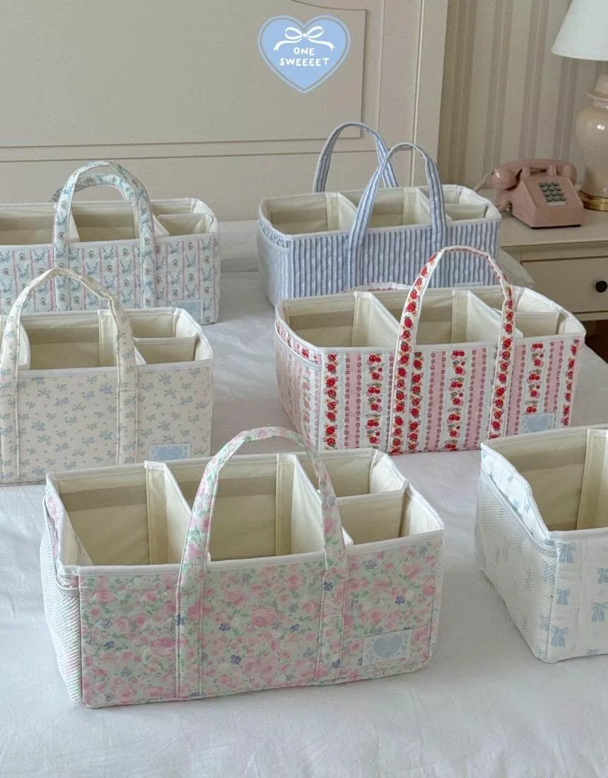 可拆式隔層手提收納籃