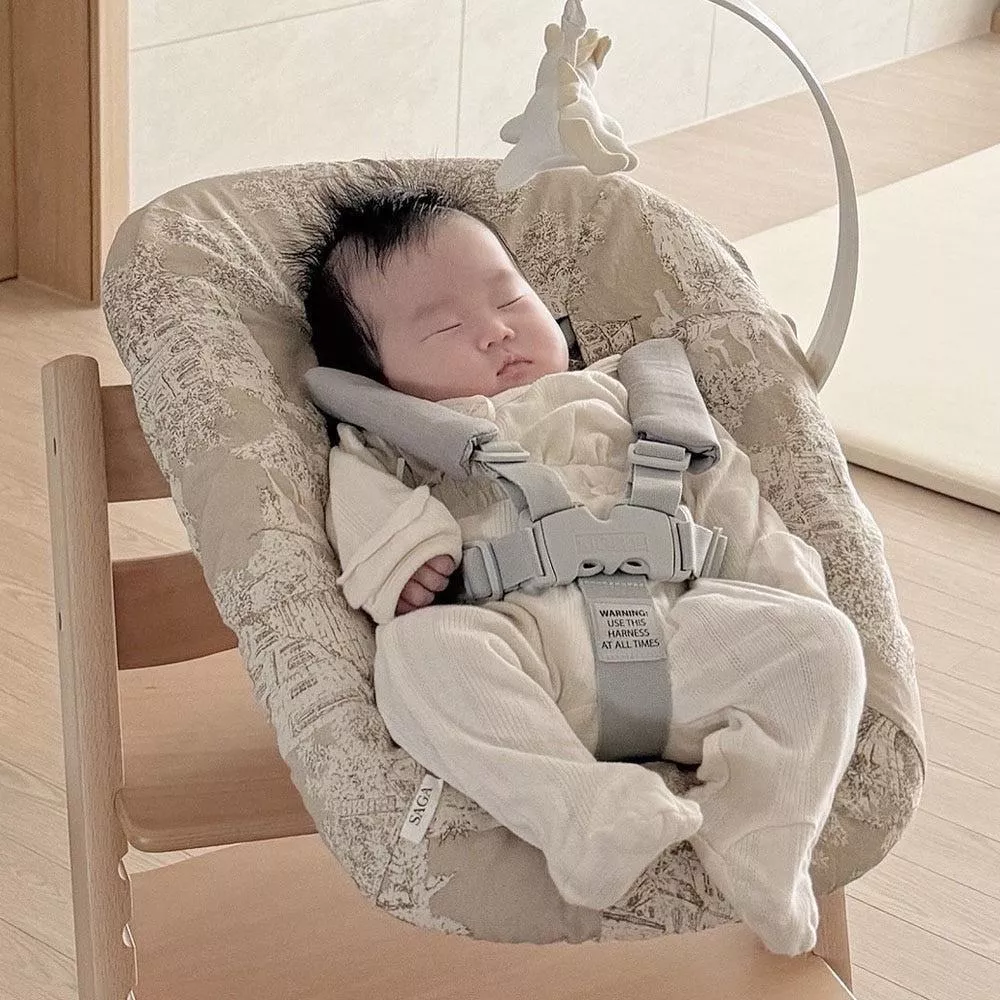 stokke tripp trapp 新生兒躺椅雙面布套