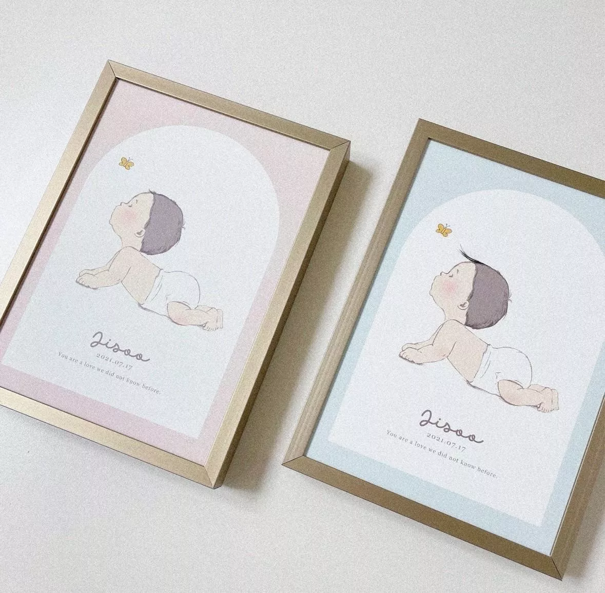 胎毛海報-含相框