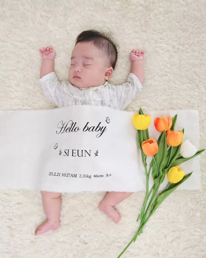 《客製化》寶寶成長記錄布