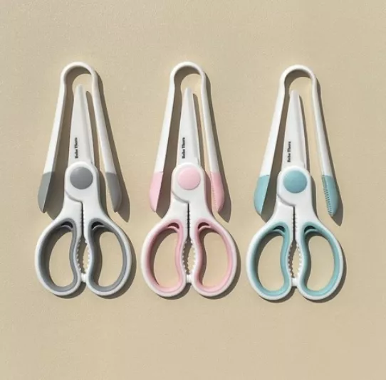 便攜式 矽膠食物夾＋陶瓷剪刀套組V2