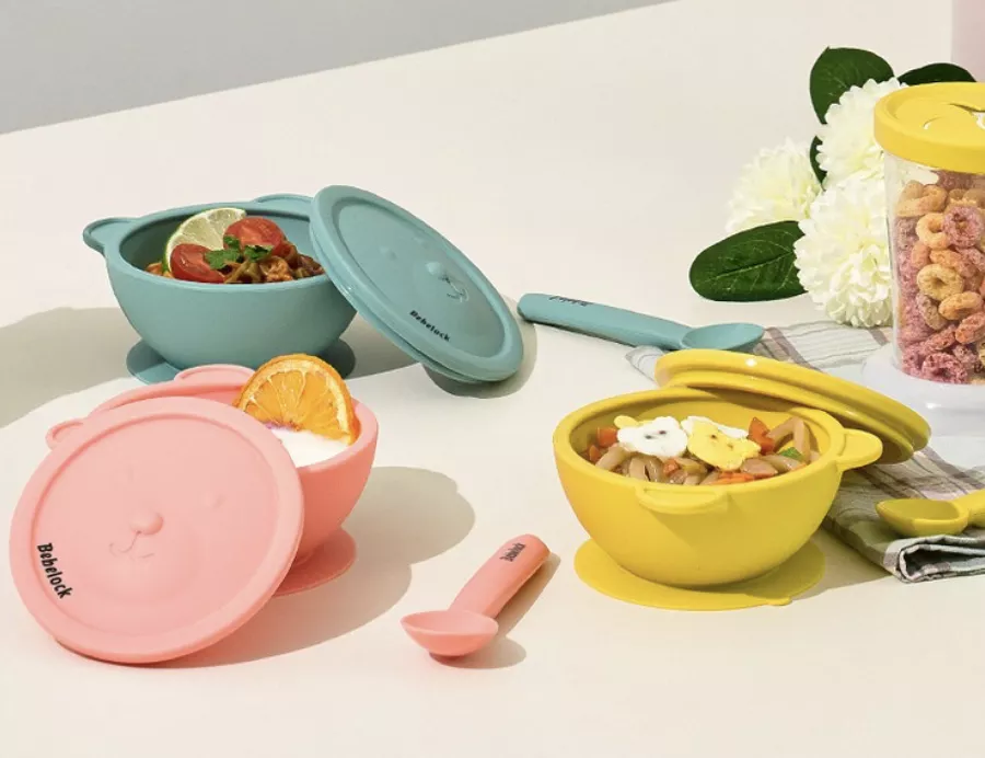 矽膠吸附碗 2P 套組