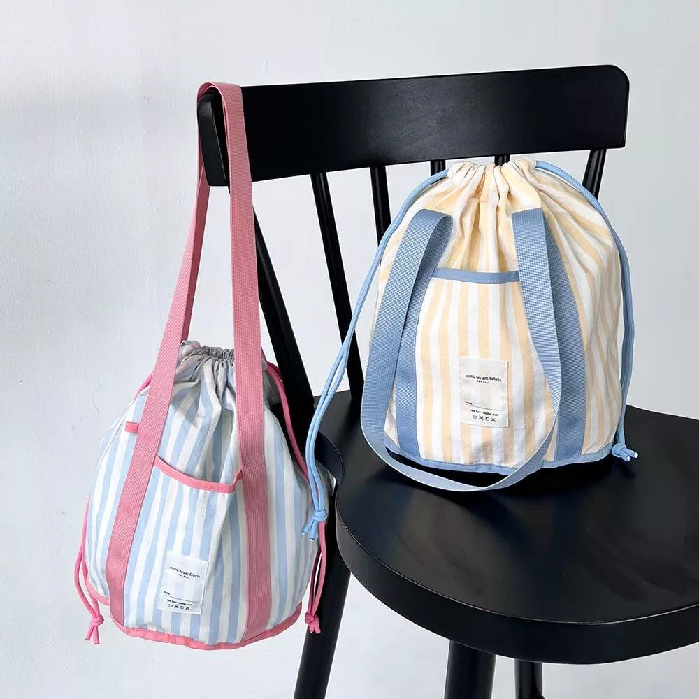 可寫名字肩背防潑水束口收納袋