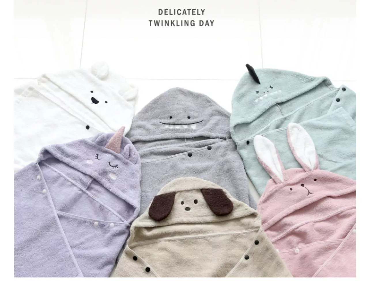 寶寶造型連帽浴袍