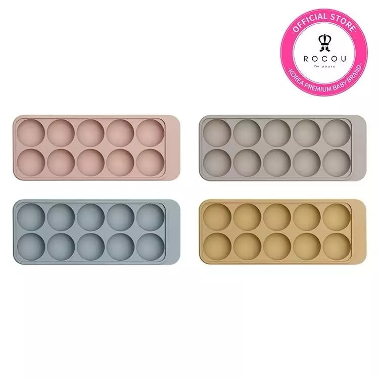 《Rocou》NEW-副食品圓形分裝盒