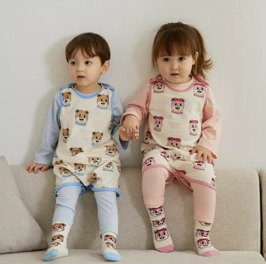 睡覺背心/防踢被베베곰 토들러 수면조끼 아기 유아 실내조끼 장조끼 BGKSV23