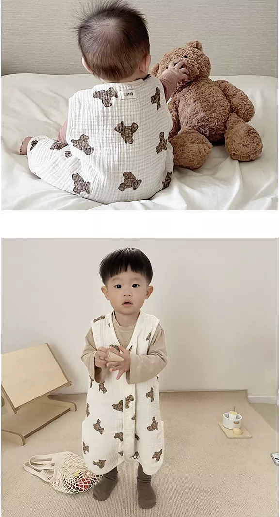睡覺背心/防踢被코지 아기 수면조끼 겨울수면조끼