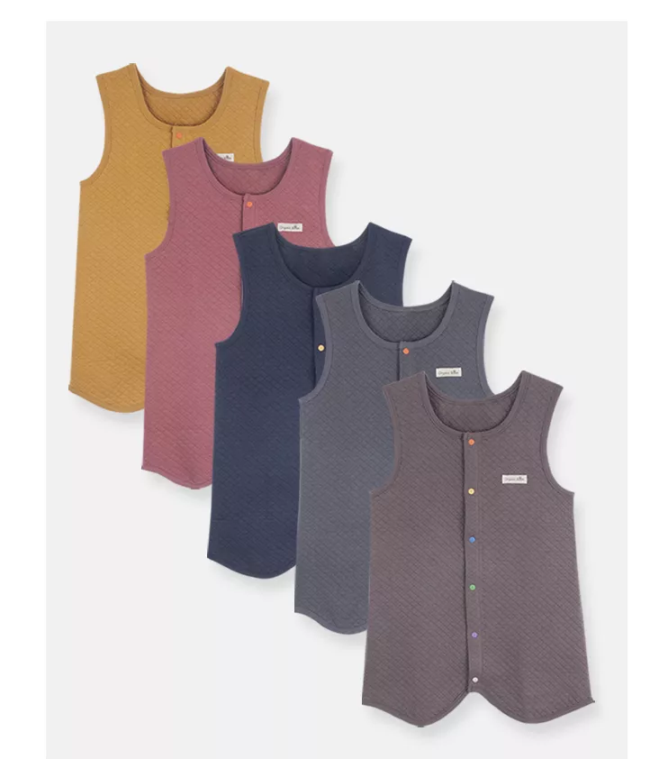 冬天三層保暖睡覺背心/防踢被착한 유기농 겨울 아기 신생아 득템 SM 삼중지 보온 전타 수면 조끼