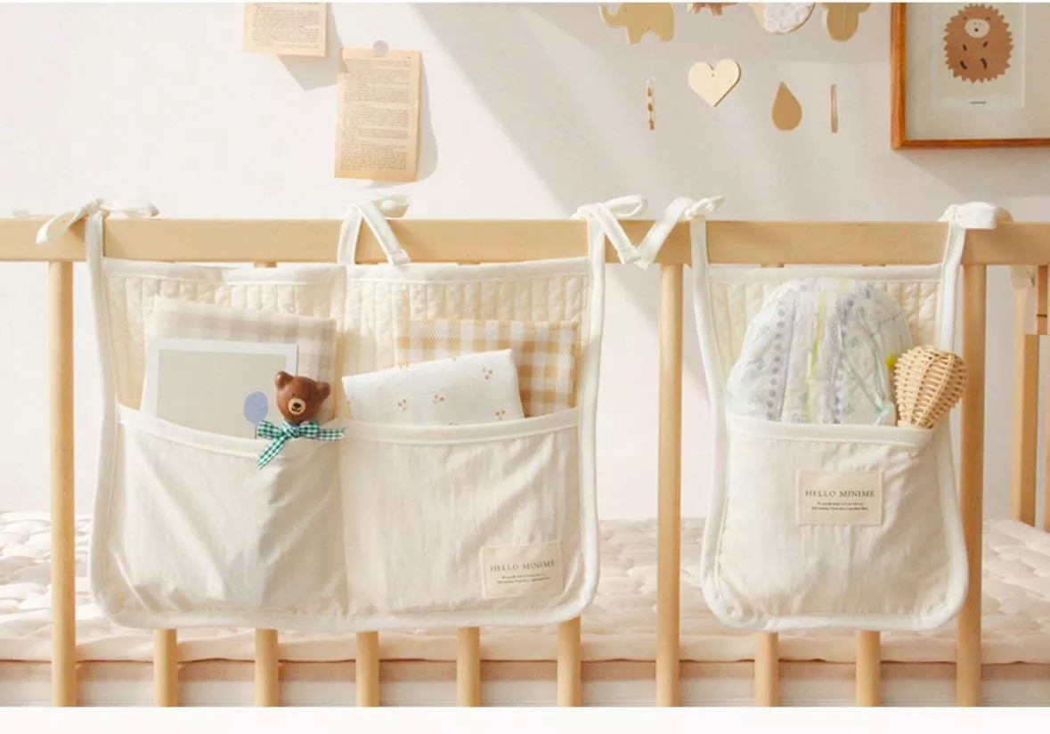 綁帶床邊收納袋