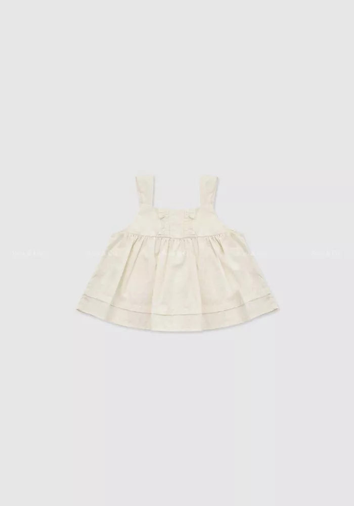 奶油色 理夏爾 罩衫mini 리샤르 블라우스 ㅡ 크림