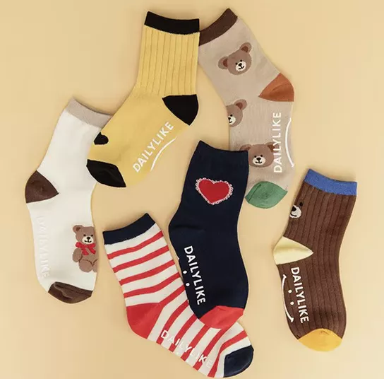 (set)兒童襪데일리 키즈 삭스 6P - 11 세트