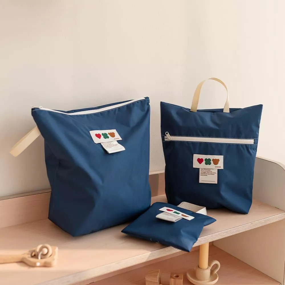 《可寫名字》防水收納袋三件組（2色）