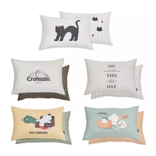 <Farfe>(雙面)抗過敏護理枕套+羽絨枕心