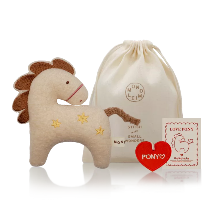 小馬手搖鈴+收納袋