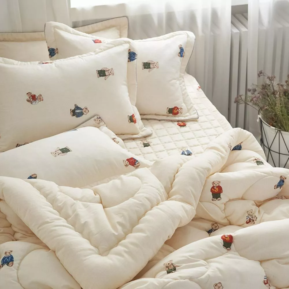 小熊圖案棉被/套組(2色可選)-155x205