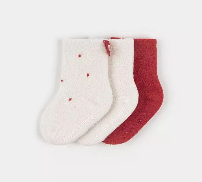 (set)小方塊冬天襪子 큐비 겨울 아기 양말 3종세트